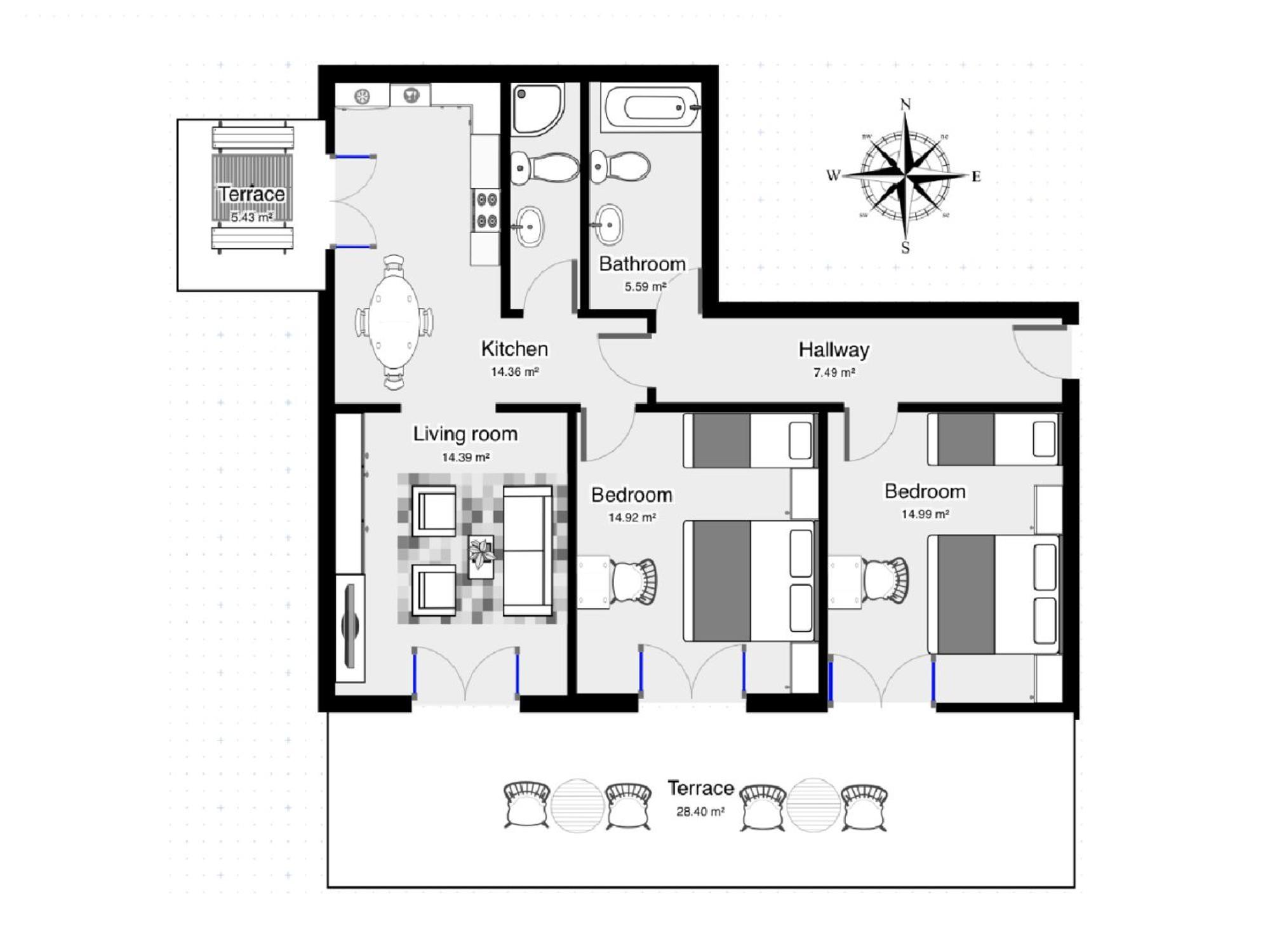 Villa Mily Baška Voda Quarto foto